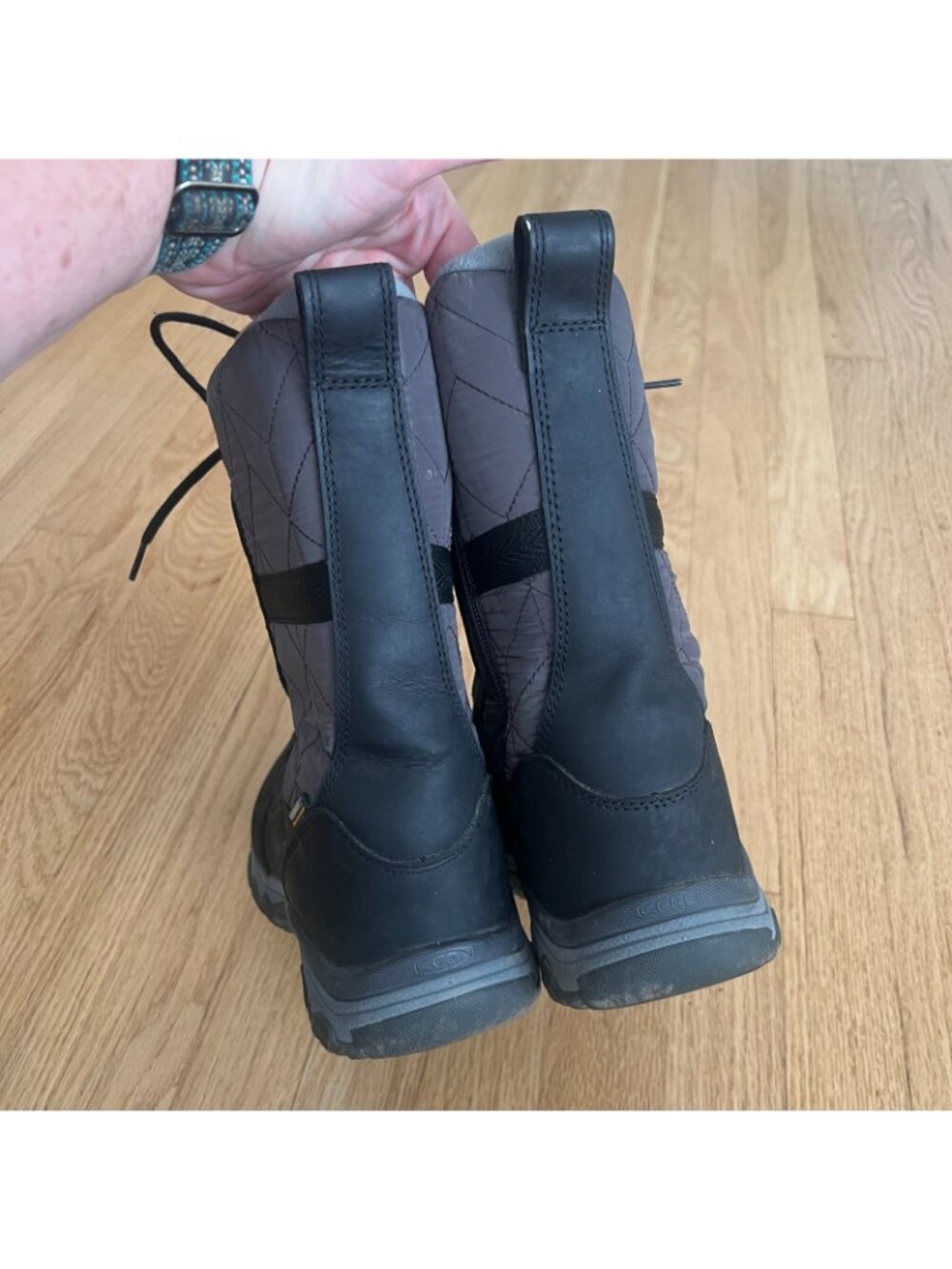 Keen Women's Hoodoo III Tall Black Gray Waterproof Winter Boots Size 9 - Picture 9 of 13